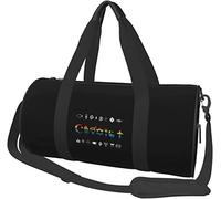 Coexist Rainbow Pride Gay Lesbian LGBT Travel Luggage Duffel Bag Sports Rolling Foldable Duffel Bag, Black
