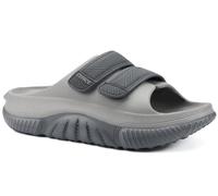 COFACE Mens Recovery Sandals Arch Support Orthopedic Walking Slides for Men Adjustable Thick Cushioned Orthotic 2025 Man Plantar Fasciitis Comfort Casual Outdoor DarkLightGrey Size 11