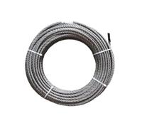 COFAN 00501000A Rollo 100 MTS. Cable Stainless Steel 4mm for DIYers & Professionals, Made for Repair, Installation and Workshop tasks, 4mm, Steel, Stainless Steel
