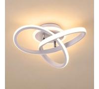 COFEMY LED Ceiling Lights - Elegant Curved Design Ceiling Light, 21W 3000K/4500K/6500K Ceiling Lights, 2000 Lumens Ceiling Lighting Living Rooms Fixture for Bedroom Hallway