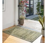 Coffee 2x3 Cover Print Distressed Carpet Multi Rug Kitchen Living Room Bedroom,Vintage Design Flower Area Rug