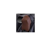 (coffee) 3D Spare Car Headrest Pillow Leather Ice Silk Automobile Neck Rest Waist