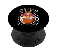 Coffee Abyssinian Donut Abyssinians Abys PopSockets Adhesive PopGrip