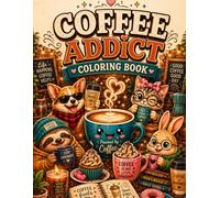 Coffee Addict Coloring Book: Humorous Cafe Scenes and Caffeine Inspired Art for Grown-Ups Who Run on Espresso