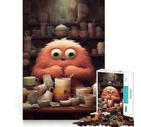 Coffee Addiction 1000 Piece Jigsaw Puzzle for Adults Brain Exercise DownTime Game Family Game Home Display (38x26cm)