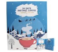 Coffee advent calendar 2026 | Christmas coffee advent for coffe' lovers | 24 days flavoured coffe advent calendar with pumpkin, caramel | Christmas coffeee advent gift for men women adults