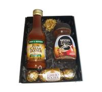 Coffee & Alcohol Gift Box | Hamper | Present | Christmas Gifts | Birthday Gift | Jamaican Rum | Gifts for Him | Caribbean Gifts (Wray & Nephew Rum Cream 200ml)
