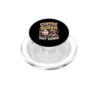Coffee and a Boxer to Get the Day Going PopSockets PopGrip for MagSafe