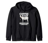 Coffee and American Lamancha Zip Hoodie