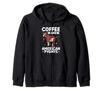 Coffee and American Pygmy Zip Hoodie