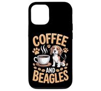 Coffee And Beagles Morning Routine Beagle Puppy Dog Walker Case for iPhone 12/12 Pro