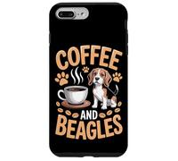 Coffee And Beagles Morning Routine Beagle Puppy Dog Walker Case for iPhone 7 Plus/8 Plus