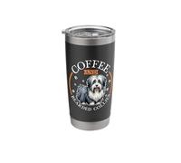 Coffee and Bearded Collie Stainless Steel Insulated Tumbler