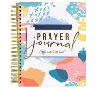 COFFEE AND BIBLE TIME Prayer Journal: 3 Sticky Note Pads Included, Gold-Colored Spiral Binding, Solid Board Cover, Perfect to Journal Prayers and Grow in Faith