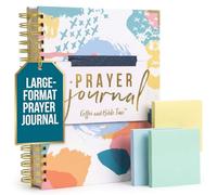 COFFEE AND BIBLE TIME Prayer Journal: 3 Sticky Note Pads Included, Gold-Colored Spiral Binding, Solid Board Cover, Perfect to Journal Prayers and Grow in Faith