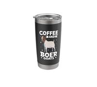 Coffee and Boer Goat Stainless Steel Insulated Tumbler