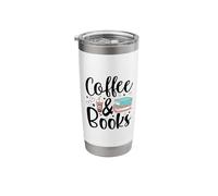 Coffee and Books Stainless Steel Insulated Tumbler