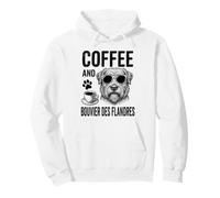 Coffee And Bouvier des Flandres Funny Bouvier des Flandres Pullover Hoodie