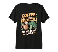 Coffee and Broccoli My Morning Combo Premium T-Shirt