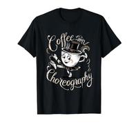 Coffee and Choreography Funny Dance Teacher Choreographer Value Graphic T-Shirt, Men, Black, L