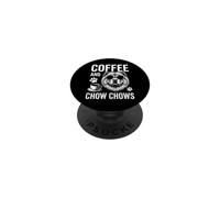 Coffee And Chow Chows Funny Chow Chow PopSockets Adhesive PopGrip