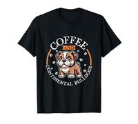 Coffee and Continental Bulldog T-Shirt