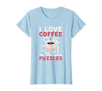 Coffee and Crossword Puzzle Word Puzzle Grid Crossword T-Shirt