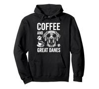 Coffee And Great Danes Funny Great Dane Pullover Hoodie