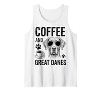 Coffee and Great Danes Funny Great Dane Tank Top
