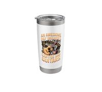 Coffee and Guitars Composer Music Instrument Musician Guitar Stainless Steel Insulated Tumbler