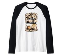 Coffee and Jesus Keep Me Going Jesus Coffee Faith Raglan Baseball Tee