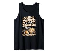 Coffee and Jesus Keep Me Going Jesus Coffee Faith Tank Top