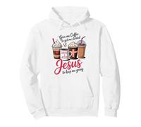 Coffee and Jesus T-shirt Coffee To Get Me Started Christian Pullover Hoodie