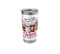 Coffee and Jesus T-Shirt Coffee to Get Me Started Christian Stainless Steel Insulated Tumbler