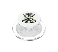 Coffee and Jiu Jitsu - Funny Coffee Jiu Jitsu gorilla PopSockets PopGrip for MagSafe