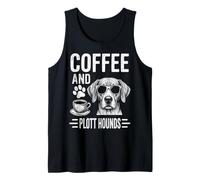 Coffee and Plott Hounds Funny Plott Hound Tank Top