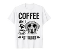 Coffee and Plott Hounds Funny Plott Hound Value Graphic T-Shirt