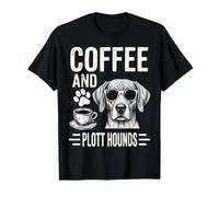 Coffee and Plott Hounds Funny Plott Hound Value Graphic T-Shirt