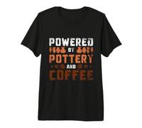 Coffee and Pottery Lover Ceramic Artist Clay Craft Premium T-Shirt