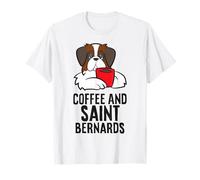 Coffee and Saint Bernards Funny Saint Bernard T-Shirt