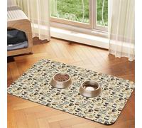 Coffee And Sweets Sugar Pet Feeding Mat Bowl Mat Dog Mat Suitable For Dogs Cats Specific Pads Feeder
