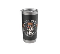 Coffee and Teddy Roosevelt Terrier Stainless Steel Insulated Tumbler