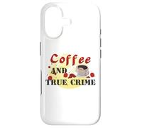 coffee and true crime murder mystery srial killer criminal Case for iPhone 17