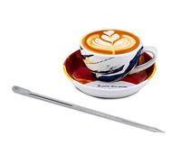 Coffee Art Pen - Stainless Steel Coffee Carved Stick, Coffee Latte Art Pen, Spatula Pen Tool,Coffee Art Needle for DIY