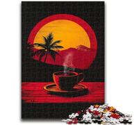 Coffee at Sunset 1000 Pieces Jigsaw Puzzles For Teens And Adults,for Educational Game Challenge Toy Unique Home Decor And Gifts (38x26cm)