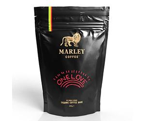 Coffee Bags - 50 x Medium Roast Organic Ground Coffee Bags - One Love Blend - Marley Coffee - From The Marley Family - Medium Roast - Strength 3