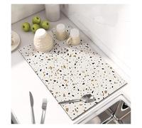 Coffee Bar Mat for Countertop, Coffee Bar Mat Absorbent Quick Drying for Countertops Multiple Sizes(B Style,30*40cm)