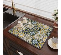 Coffee Bar Mat for Countertop, Coffee Maker Bar Service Counter Top Mat Multicolor Multiple Sizes(R Style,Width30*length40cm)