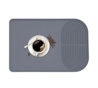 Coffee Bar Mat, Made of Silicone, Heat Resistant and Non-Slip, Kitchen Worktop, Tableware, Drying Mat, Coffee Bar Underlay, for Cafe Tables, Worktops, Sinking, Commercial Tableware, Appliances