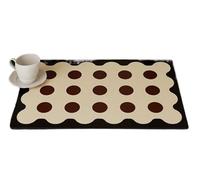 Coffee Bar Mat Rubber Dish Drying for Kitchen Counter for Home Gift for Coffee Machine(Color 2,30x40cm)